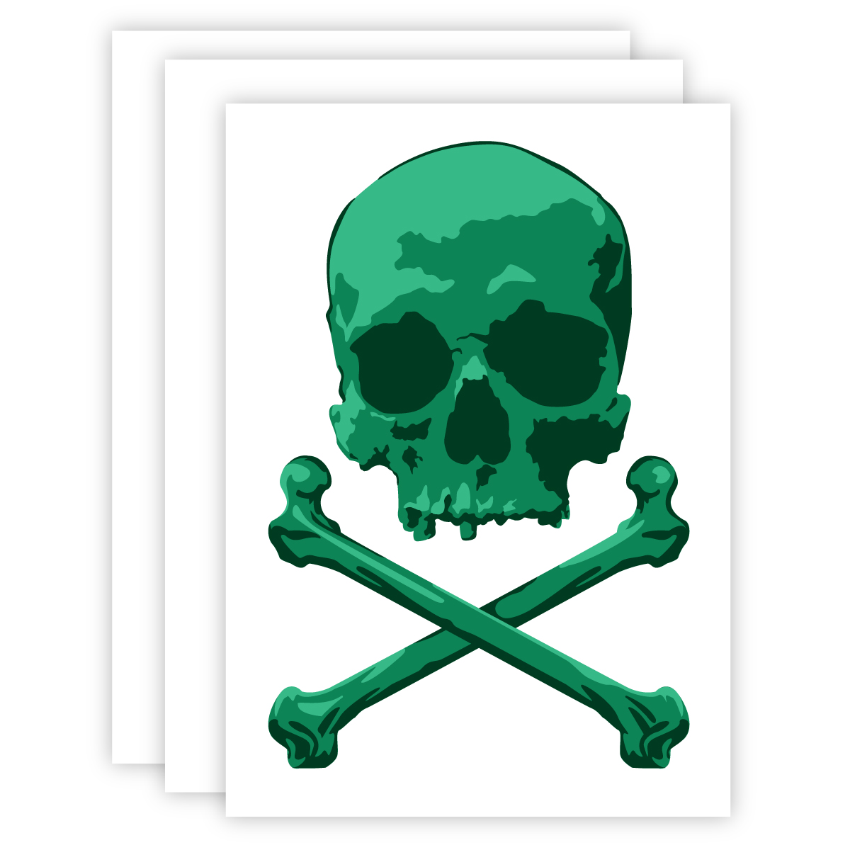 QBIX A3 Skull Stencils