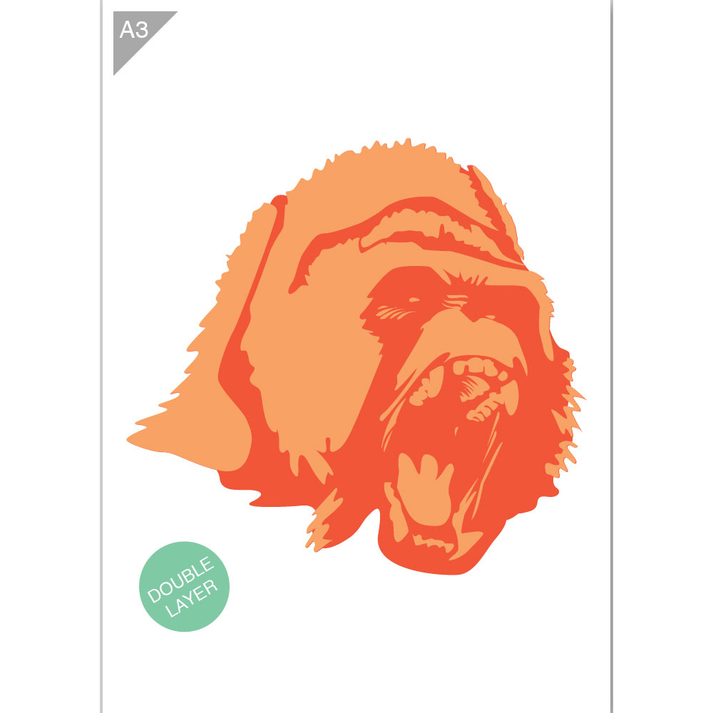 QBIX A3 Animal Stencils